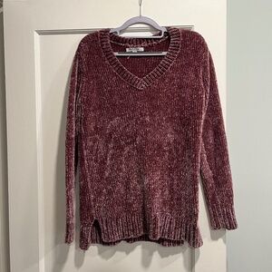 Orvis mauve pink sweater